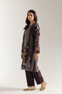 Embroidered Printed Suit with Floral Dupatta