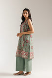 Pale Green Casual Printed Lawn Suit