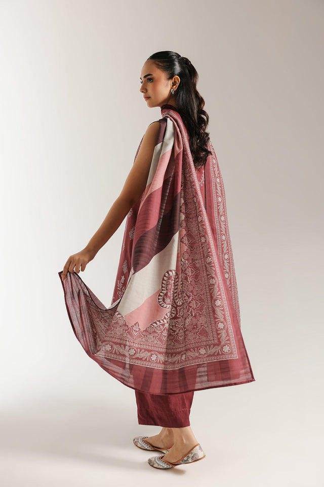 Violet Casual Printed Lawn Suit