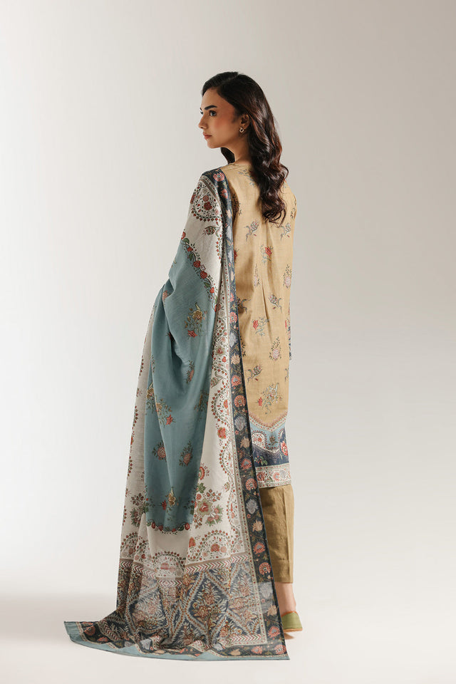 Printed Pale Yellow Ensemble